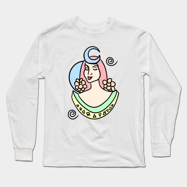 The Goddess Long Sleeve T-Shirt by uveyiknur